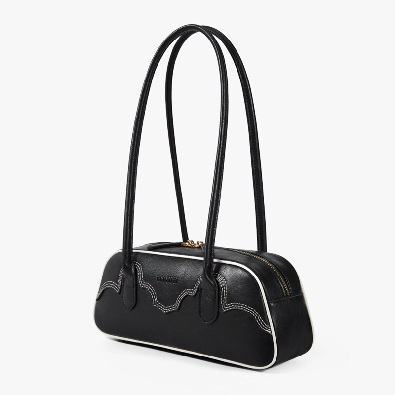 ECOSUSI EVELYN CARTERA BAGUETTE DE CUERO VEGANO 2,6 L - 1