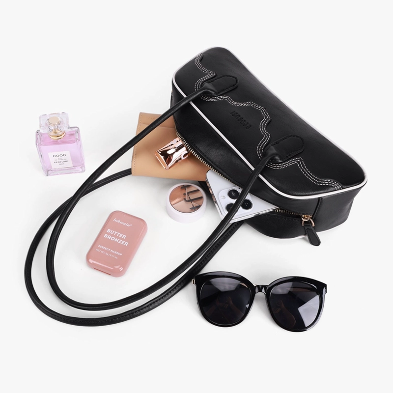 ECOSUSI EVELYN CARTERA BAGUETTE DE CUERO VEGANO 2,6 L - 8