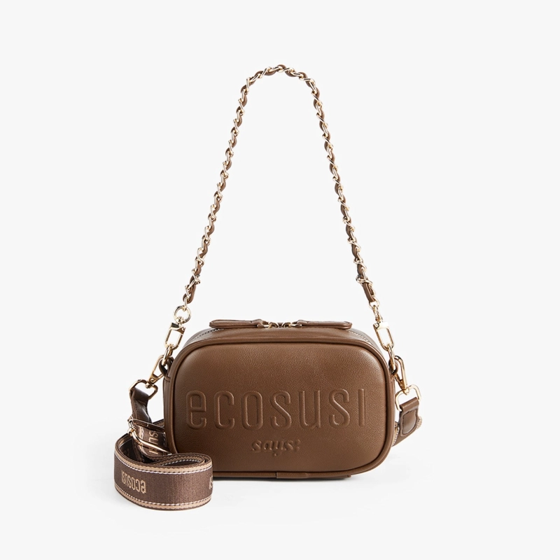 ECOSUSI MINI BANDOLERA CRUZADA ZOE DE 1.2L MARRON - 1