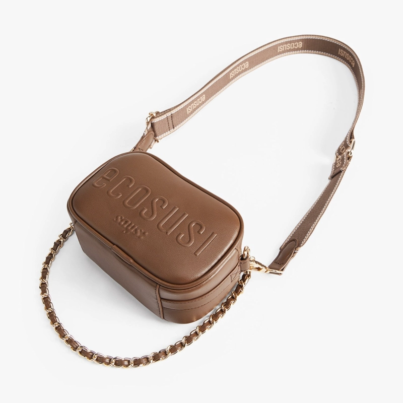 ECOSUSI MINI BANDOLERA CRUZADA ZOE DE 1.2L MARRON - 5