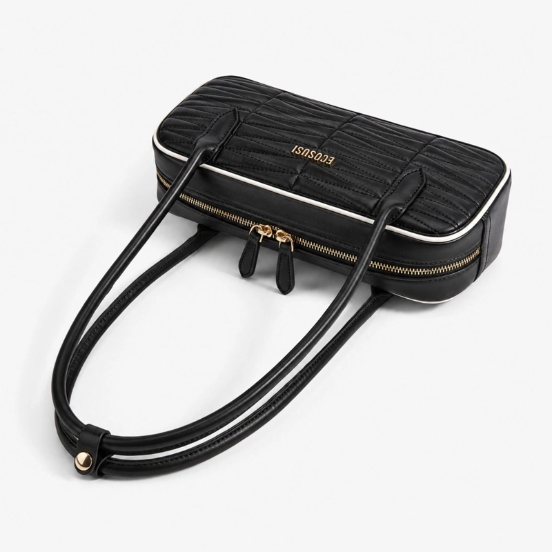 ECOSUSI CARTERA BAGUETTE ELISE ACOLCHADA DE 2.5L PARA 6,3' NEGRO - 6