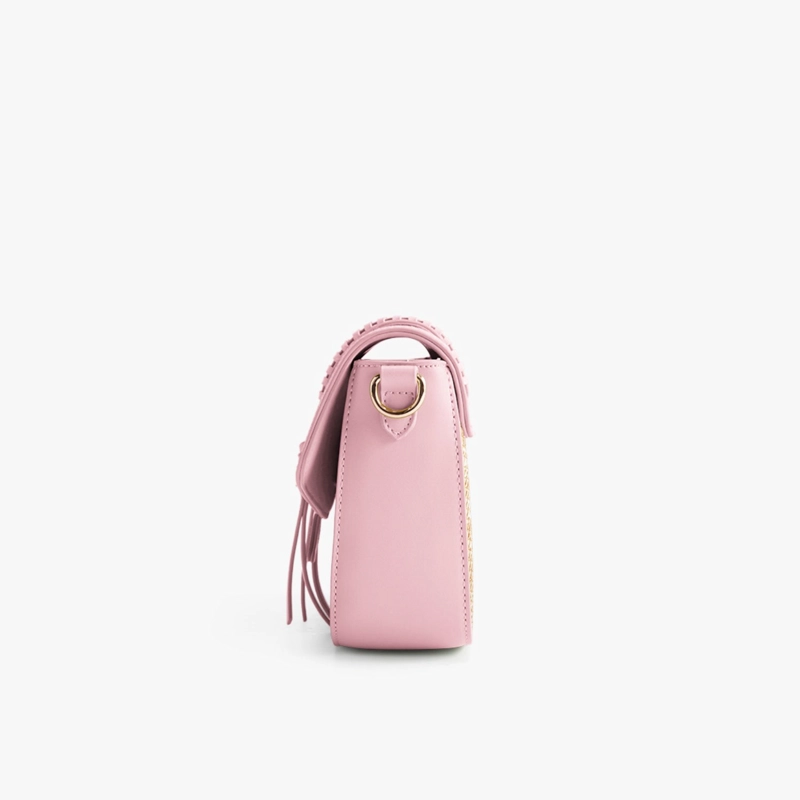 ECOSUSI CARTERA BANDOLERA MARINA DE RAFIA NATURAL ROSADO - 3