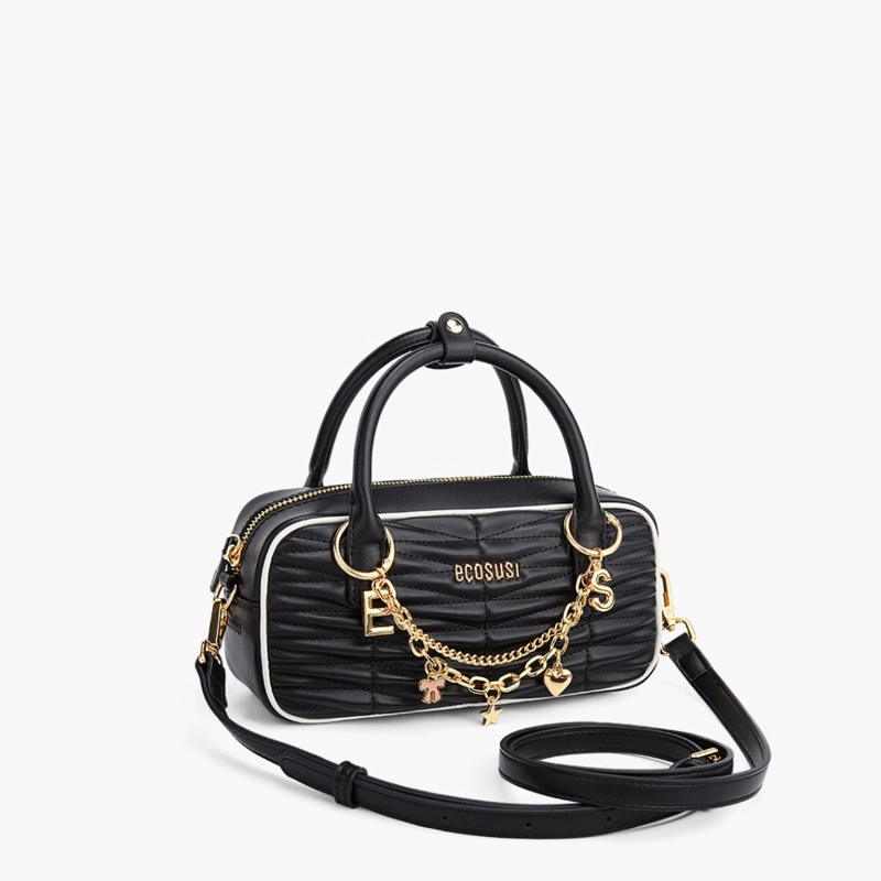 ECOSUSI CARTERA ACOLCHADA CLAIRE DE 1.9L PARA 6,3' NEGRO - 1