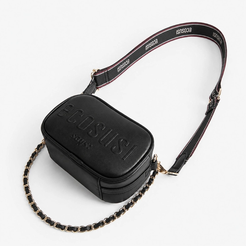 ECOSUSI MINI BANDOLERA CRUZADA ZOE DE 1.2L NEGRO - 5