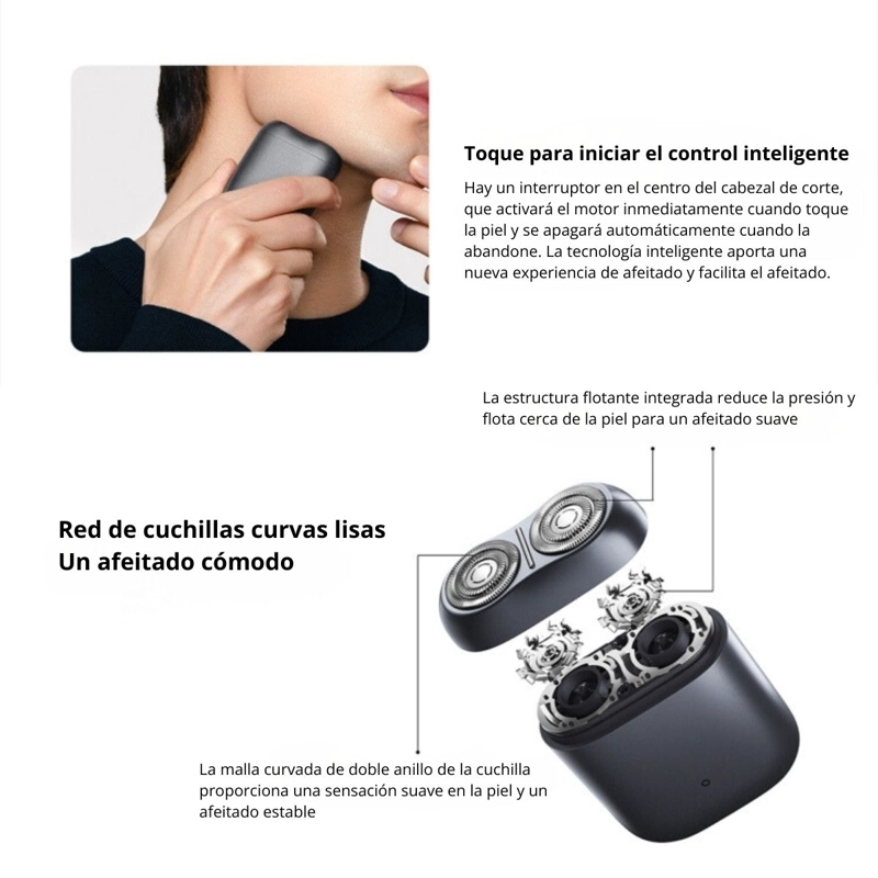 XIAOMI AFEITADORA ELE CTRICA MI HOME ELECTRIC SHAVER S200 PLATEADO - 3