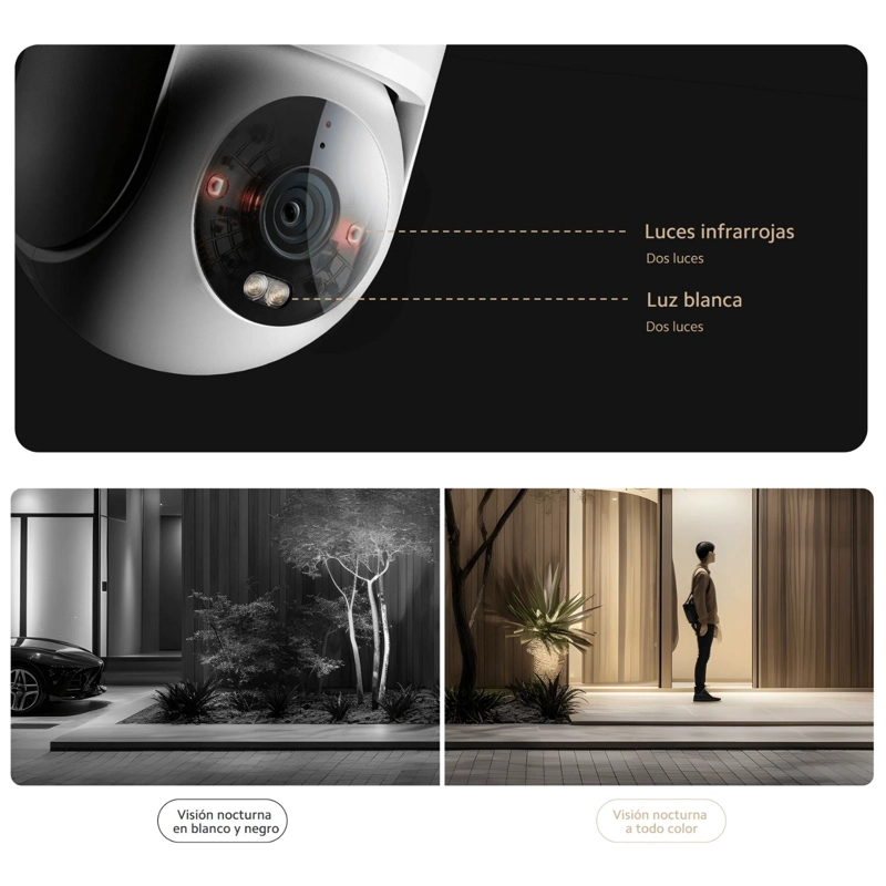 XIAOMI CAMARA EXTERIOR CW300 2.5K DE 4 MP IP66 BLANCO - 4