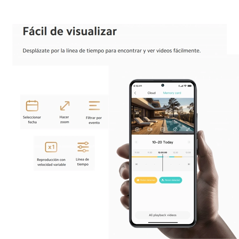 XIAOMI CAMARA EXTERIOR CW300 2.5K DE 4 MP IP66 BLANCO - 8
