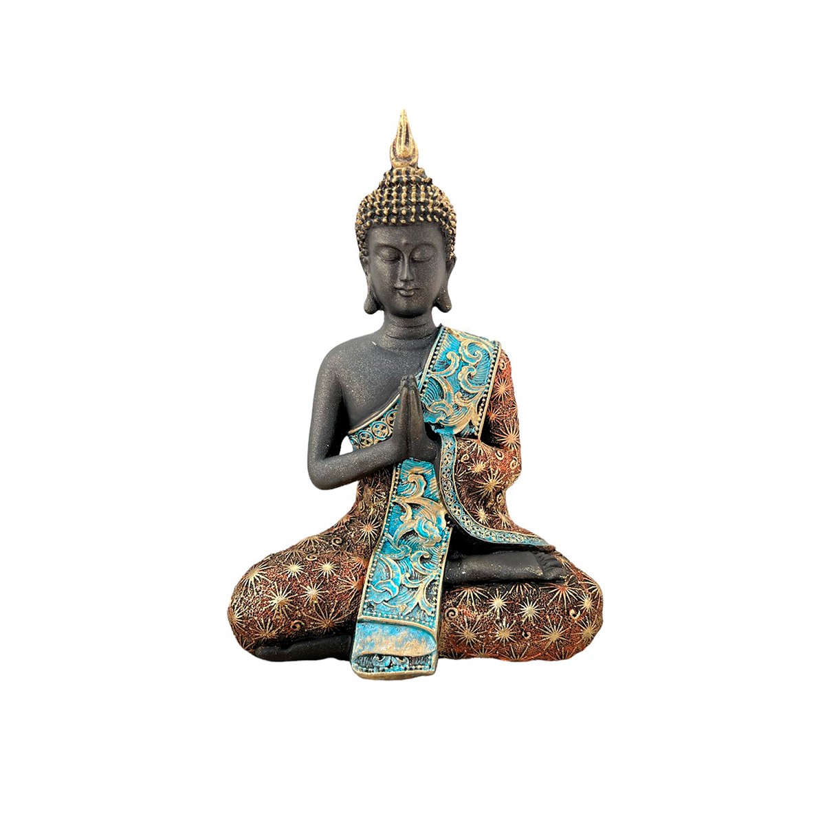 BUDA MEDITACIÓN BUDA MEDITANDO FIGURA DECORATIVA ADORNO - 1