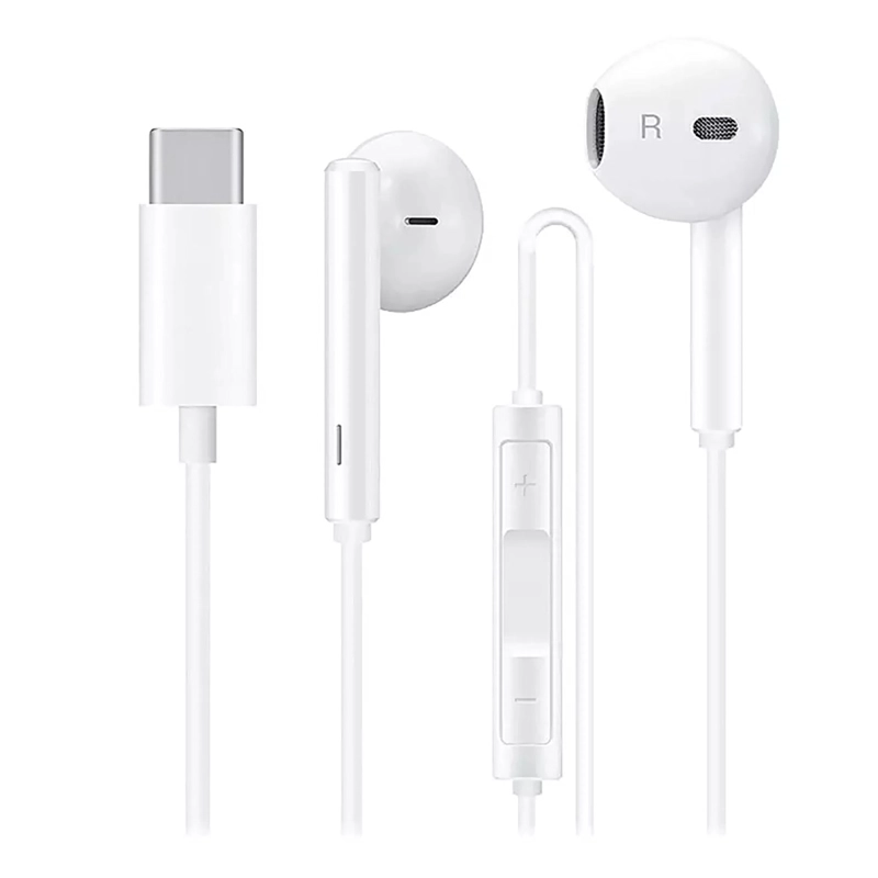 AUDÍFONOS OEM BLANCO CONECTOR USB TIPO C - 1
