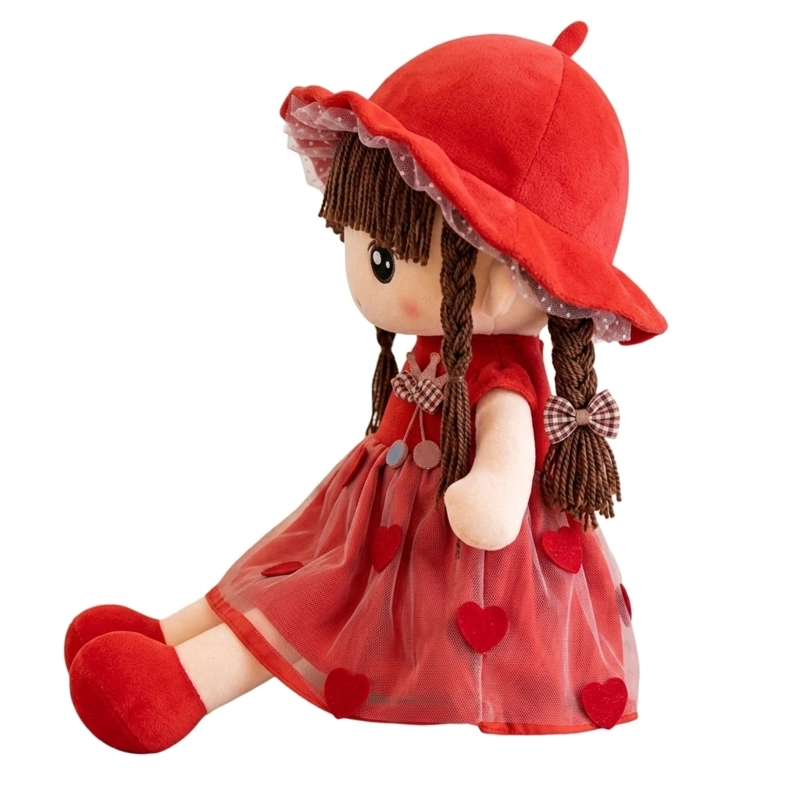 MUÑECA DE TRAPO GRANDE DE PELUCHE TIERNA SUAVE - 1