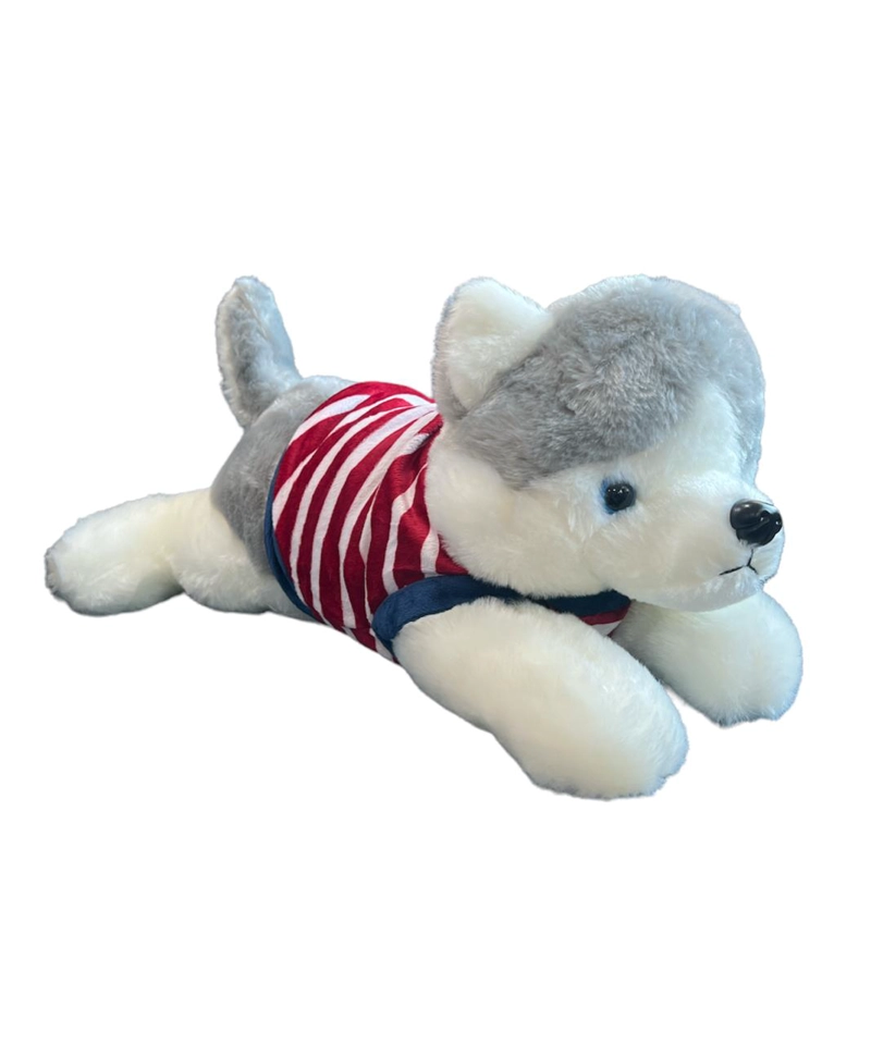 PELUCHE OEM PERRO LOBO SUAVE Y DIVERTIDO - 1