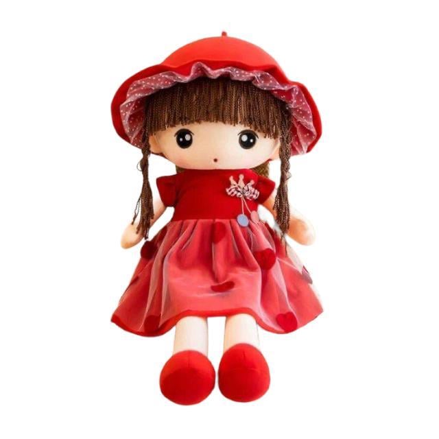 MUÑECA DE TRAPO DE PELUCHE TIERNA SUAVE 45CM - 1