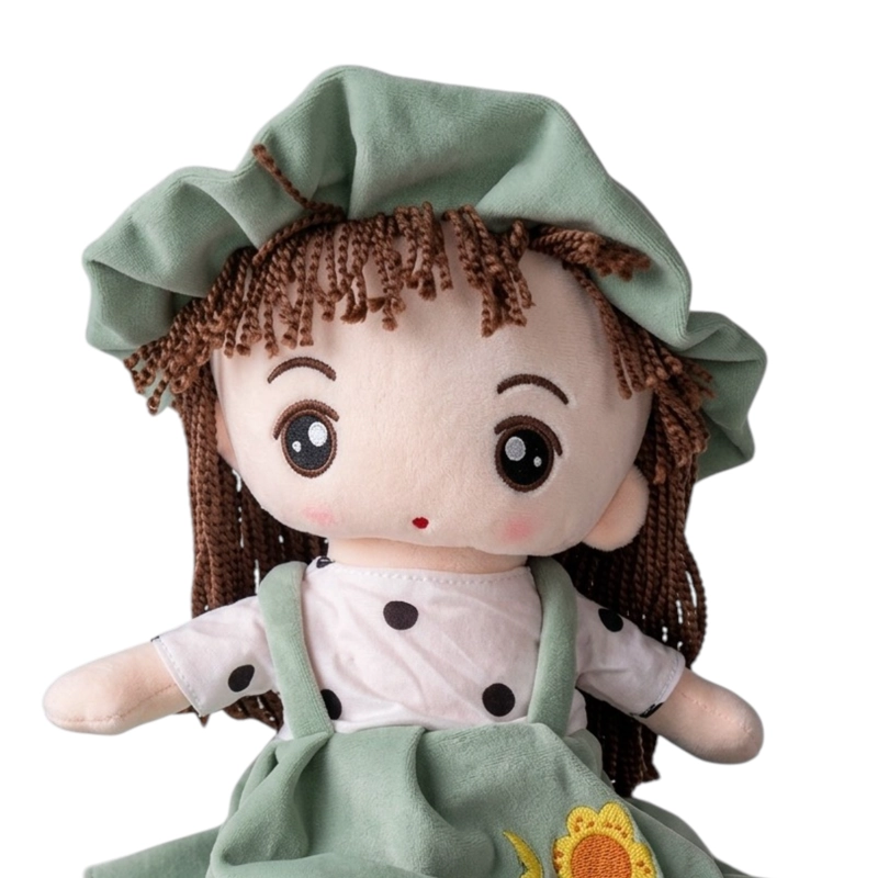 MUÑECA DE TRAPO GRANDE MUÑECA DE PELUCHE GIRASOL 65CM V | Verde - 2