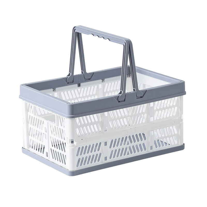 CANASTO PLEGABLE CESTA DE COMPRAS Y ORGANIZACION 38CM G