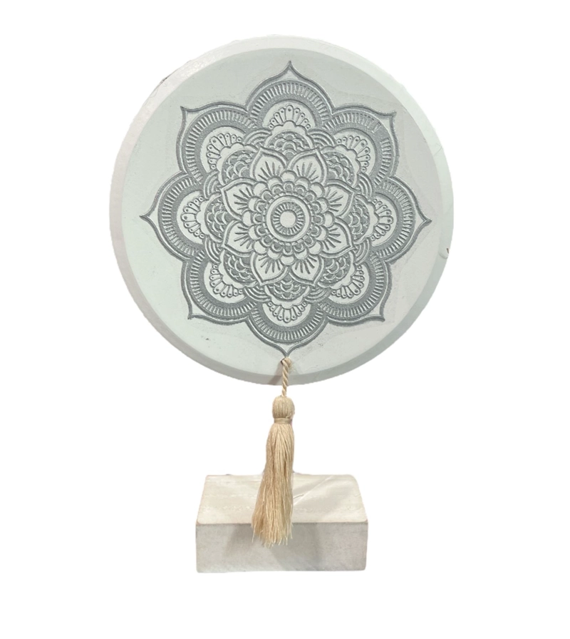 ADORNO DECORATIVO DE MANDALAS ESTILO NORDICO 15X24CM BL - 2
