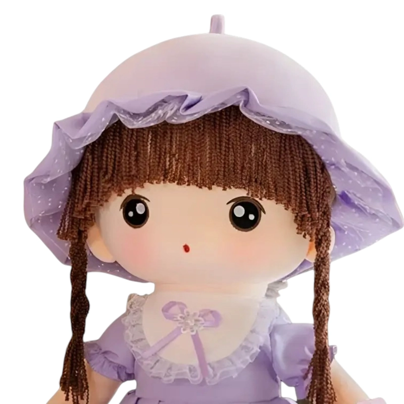 MUÑECA TRAPO PELUCHE OEM TIERNA SUAVE LAZO 65CM L - 2
