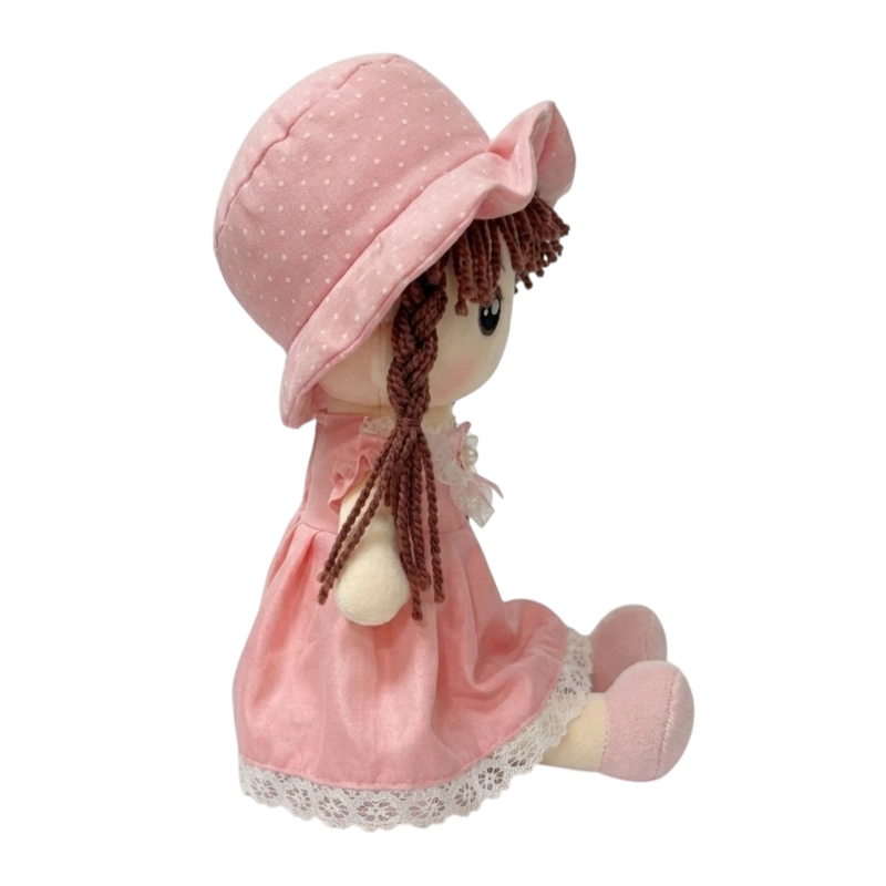 MUÑECA TRAPO PELUCHE OEM TIERNA SUAVE LAZO 65 CM R - 3