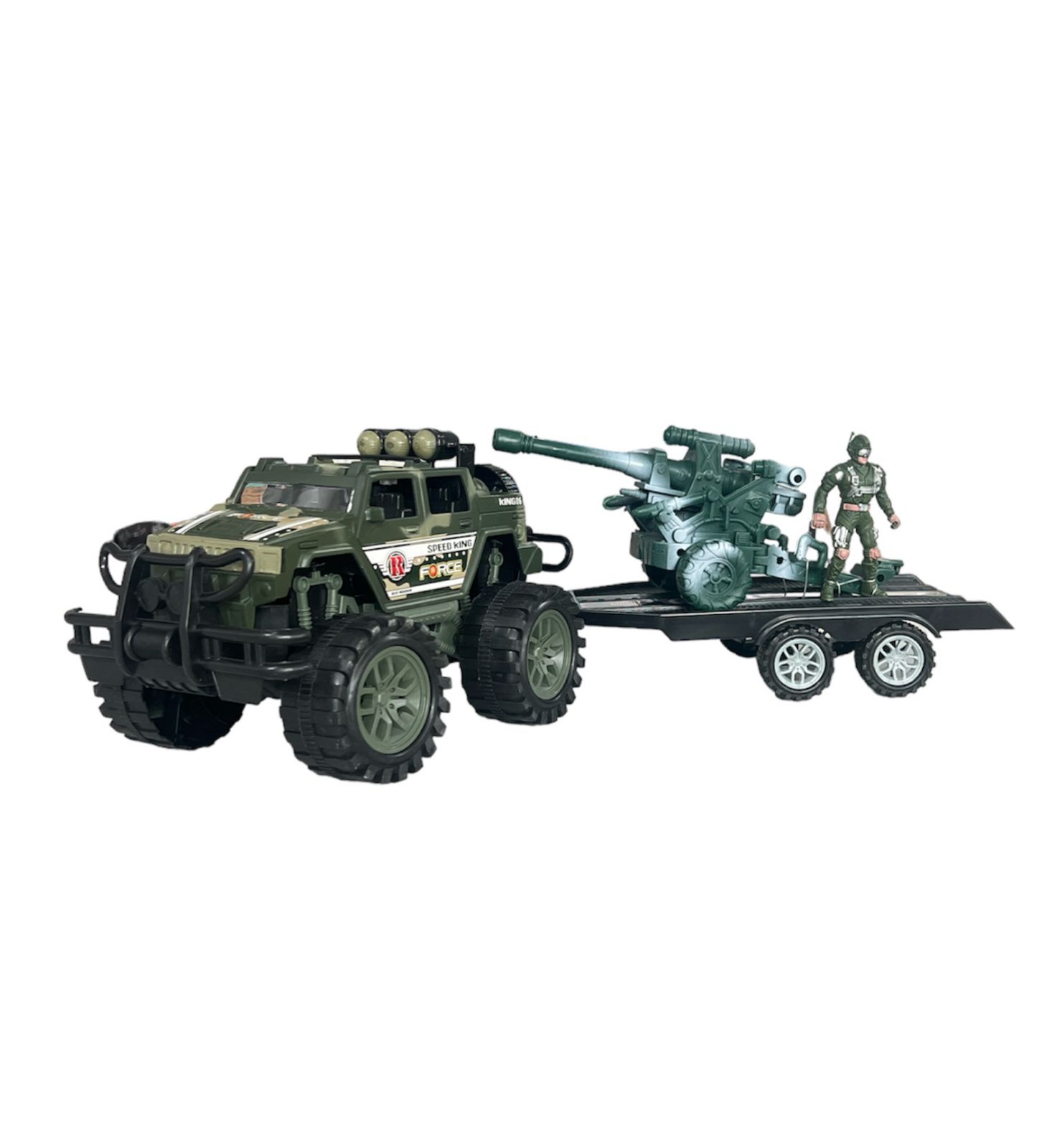 CAMIÓN OEM JUGUETE GUERRA CON SOLDADOS TANQUE GUERRA - 1