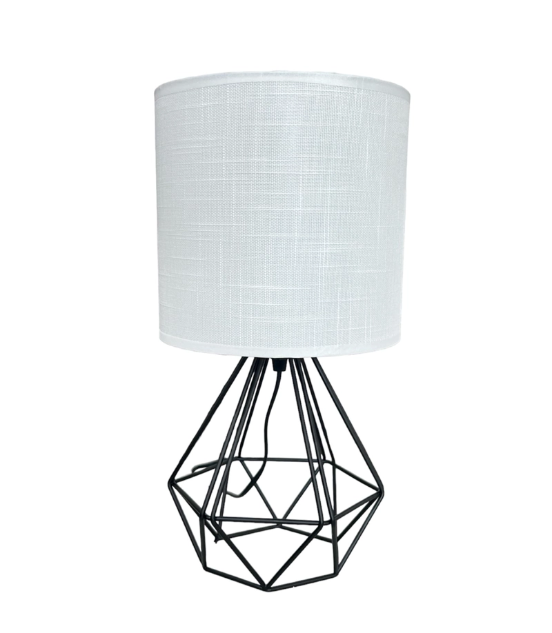 LÁMPARA OEM VELADOR MESA DISEÑO METAL GEOMÉTRICO B - 1