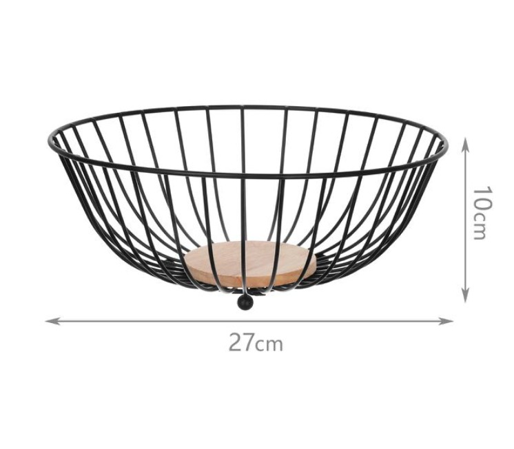 CESTA DE FRUTAS VERDURAS FRUTERO CENTRO DE MESA CON MADERA - 2