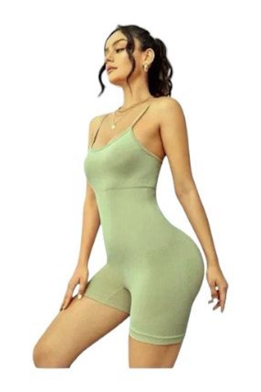 MONO ENTERITO JUMPSUIT DEPORTIVO CORTO MUJER GYM YOGA TALLA M - 1