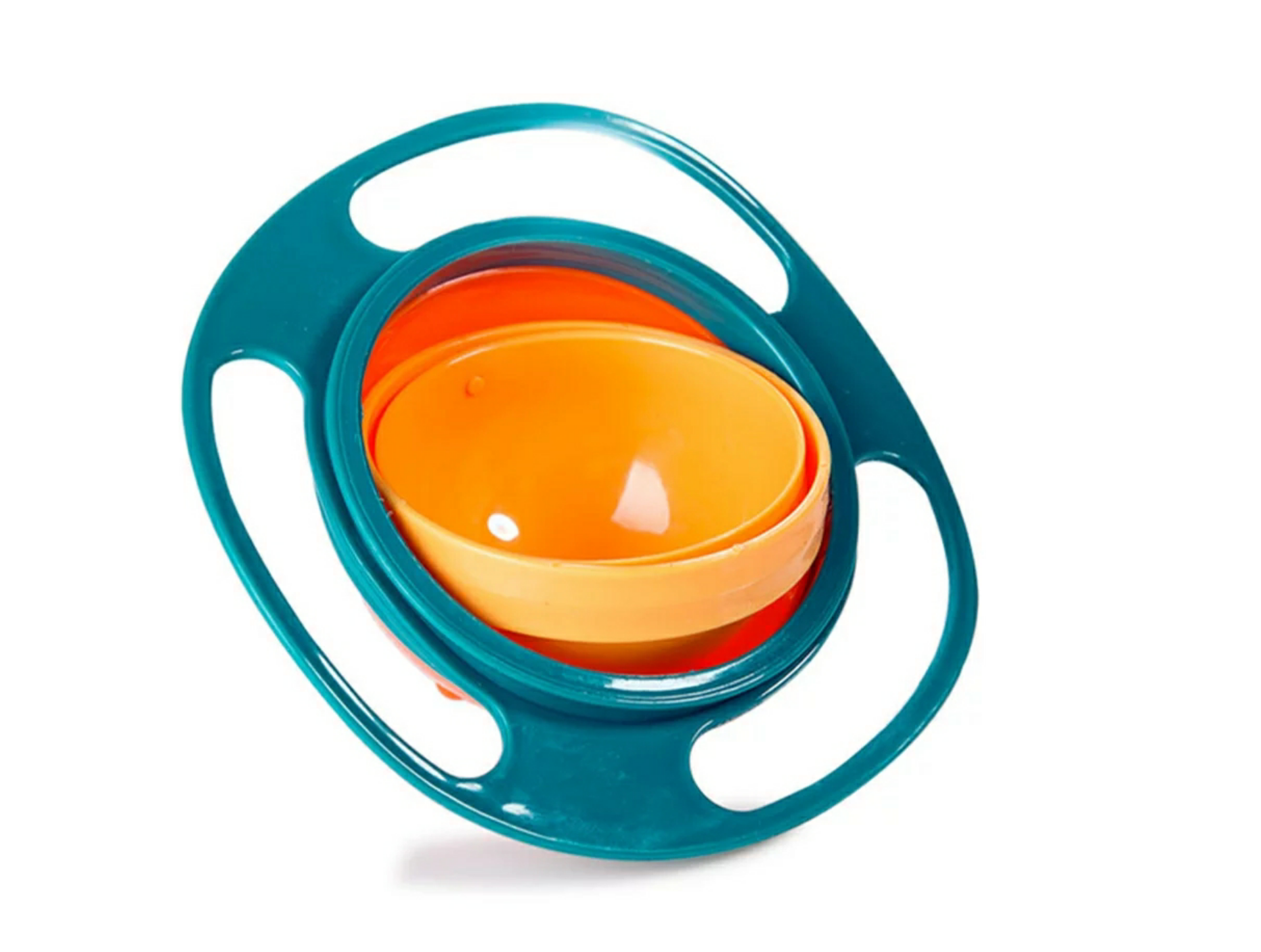 PLATO BOWL ANTI VUELCO GIRATORIO GYRO 360 BEBE NIÑOS COMIDA - 1