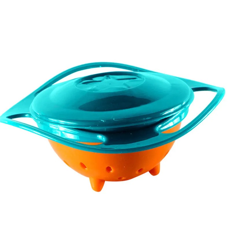 PLATO BOWL ANTI VUELCO GIRATORIO GYRO 360 BEBE NIÑOS COMIDA - 2