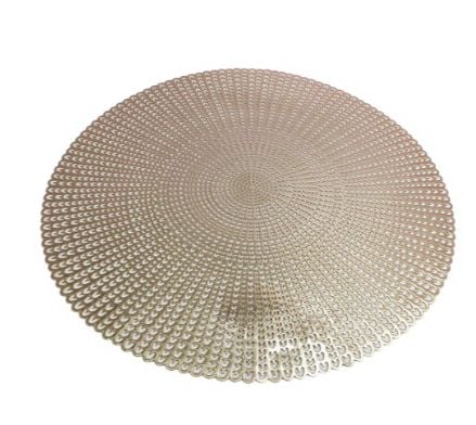SET 4 INDIVIDUALES DE MESA PACK 4 INDIVIDUALES CORAZON 38CM DORADO [...] - 1