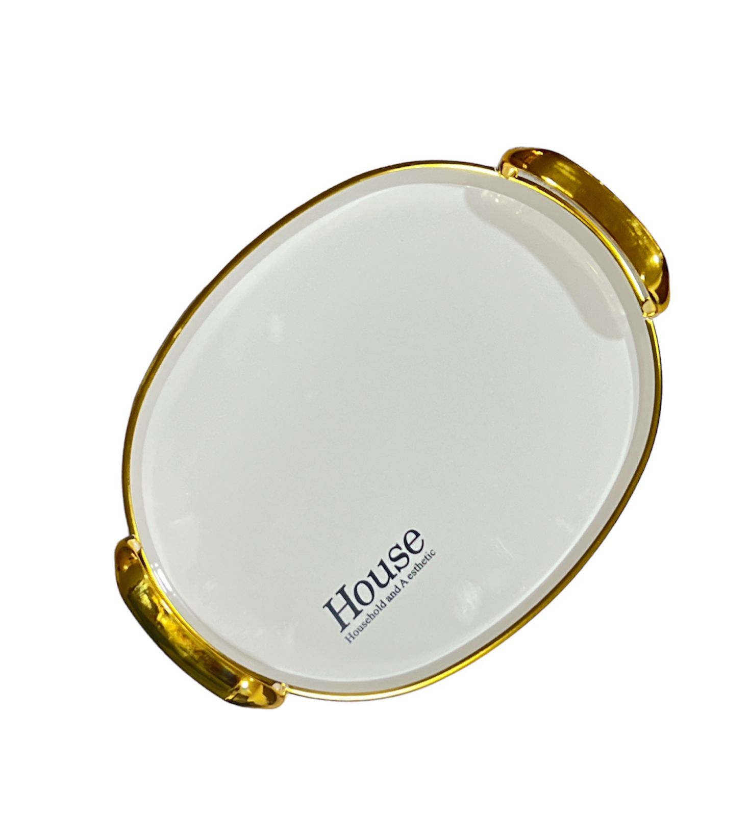 BANDEJA ELEGANTE SERVIR CON DORADO DECORATIVA REDONDA GRANDE REDONDA - 2