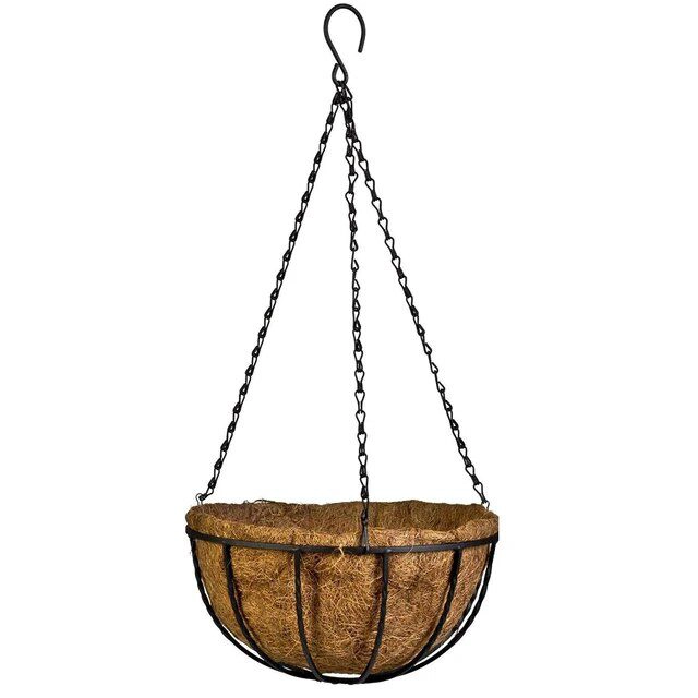 MACETA COLGANTE MACETERO COLGANTE DE PAJA CESTA MEDIANO - 1