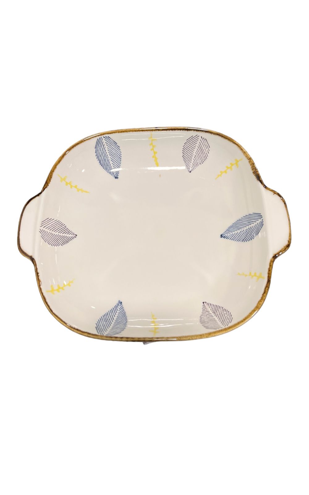 PLATO SOPERO HONDO DECORATIVO DISEÑO FLOR CON ASAS - 1