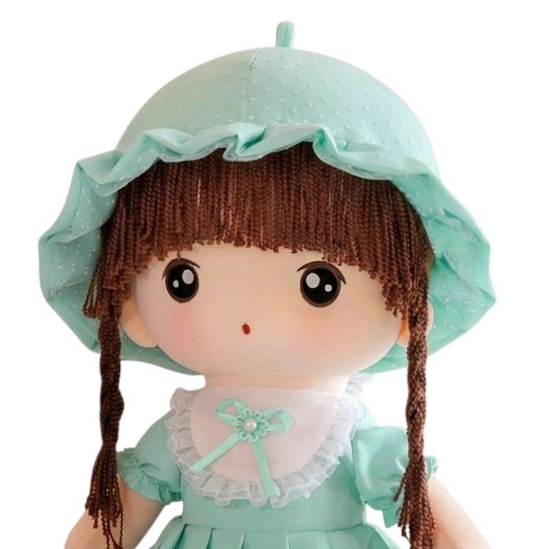 MUÑECA TRAPO PELUCHE OEM TIERNA SUAVE LAZO 65 CM - 1
