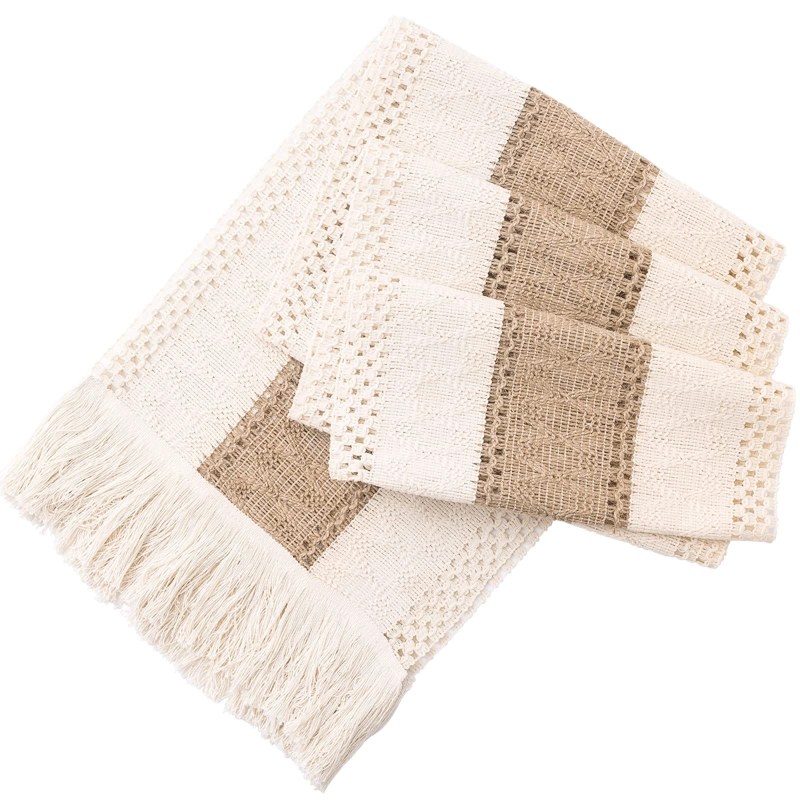 MANTEL CAMINO DE MESA RECTANGULAR YUTE LINEA 180X30CM - 1