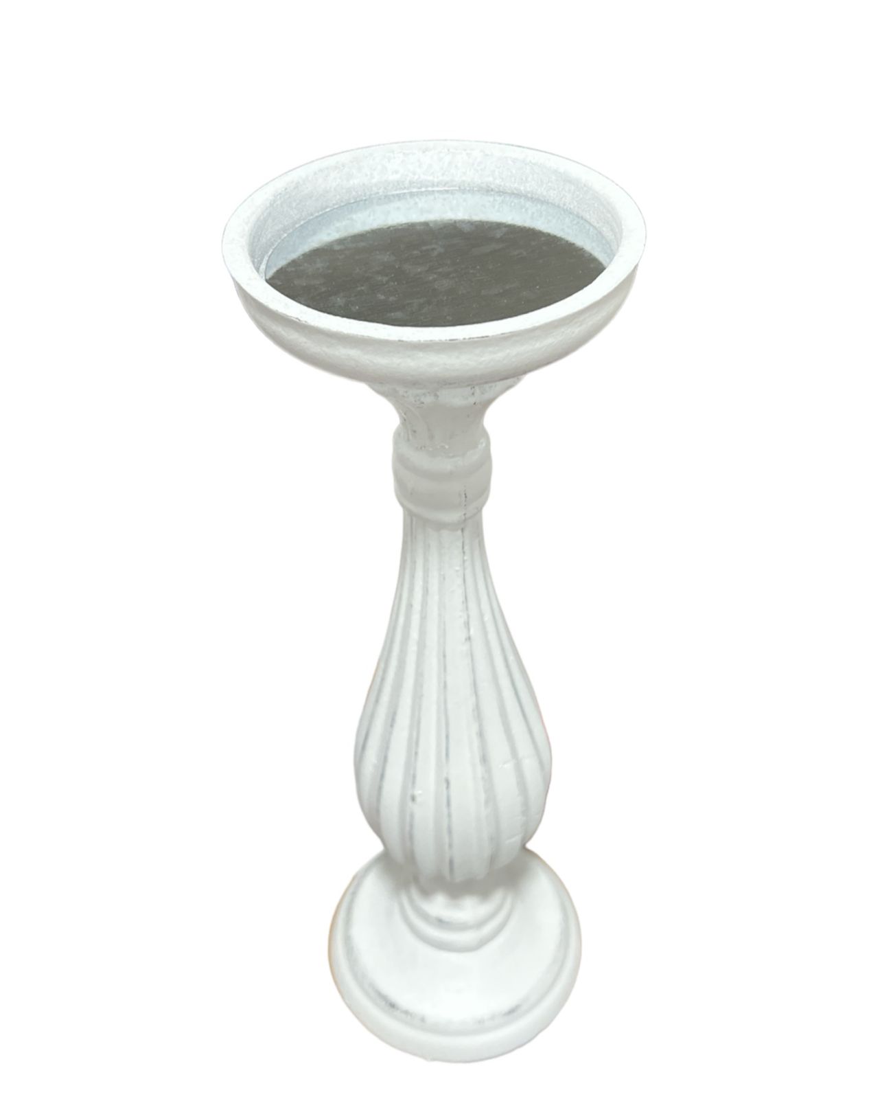 PORTA VELA CANDELABRO DECORATIVO CLASICO RUSTICO MADERA 30CM B - 2