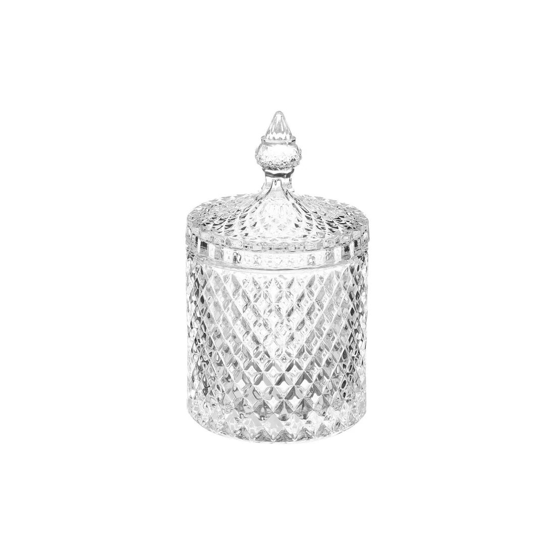 BOMBONERA AZUCARERO CARAMELERA DECORACION DE VIDRIO CRISTAL - 1