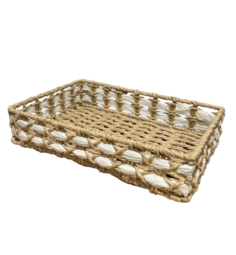 CESTA PANERA DE RATTAN CESTA DE PAN CUADRADA PEQUEÑA - 1