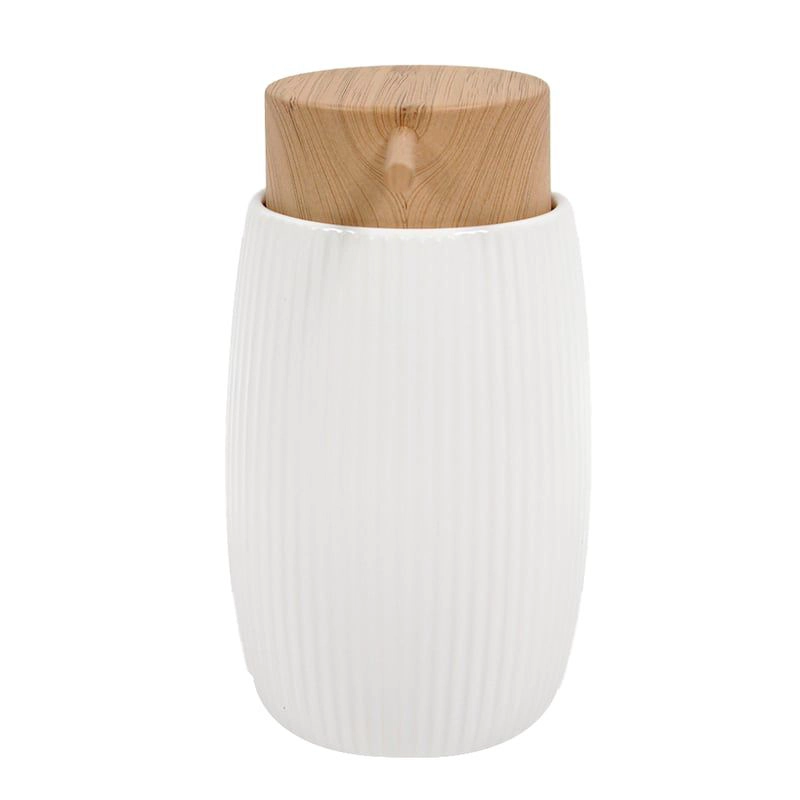 DISPENSADOR JABÓN ALCOHOL GEL 400ML DECORATIVO CERAMICA - 1