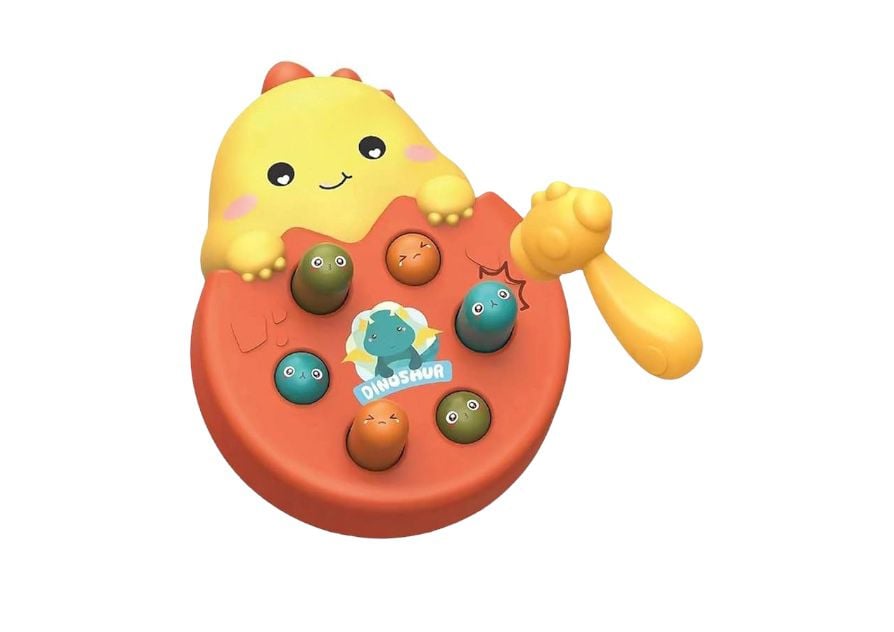 JUEGO DIDÁCTICO OEM GOLPEAR TOPOS MARTILLO LUCES SONIDO DINO - 1