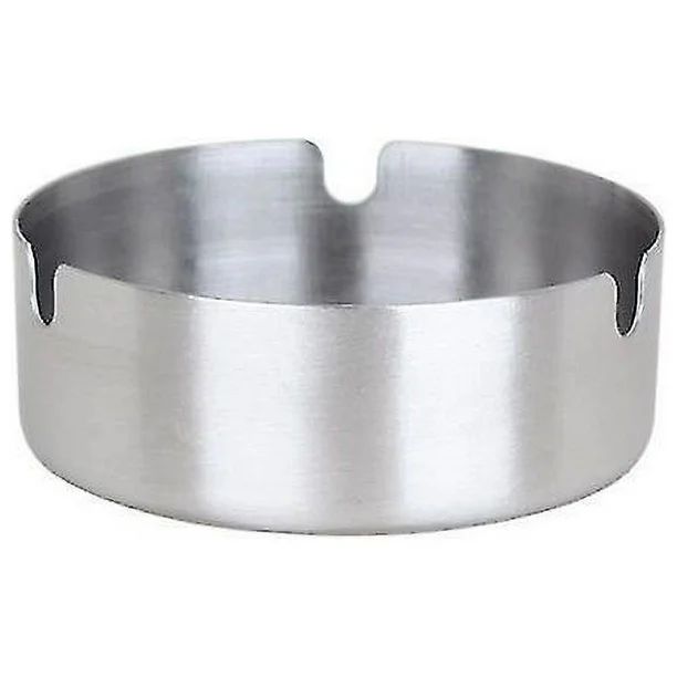 Cenicero Grande Cuadrado De Acero Inoxidable Con Tapa De Malla - Ideal Para Exterior, Oficina O Casa, Diseño Antiviento