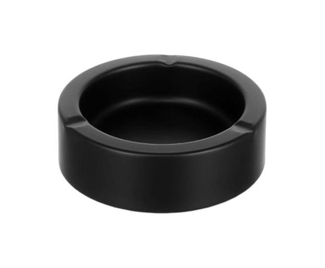 CENICERO ACERO INOXIDABLE CONTRA VIENTO PARA HOGAR NEGRO - 1