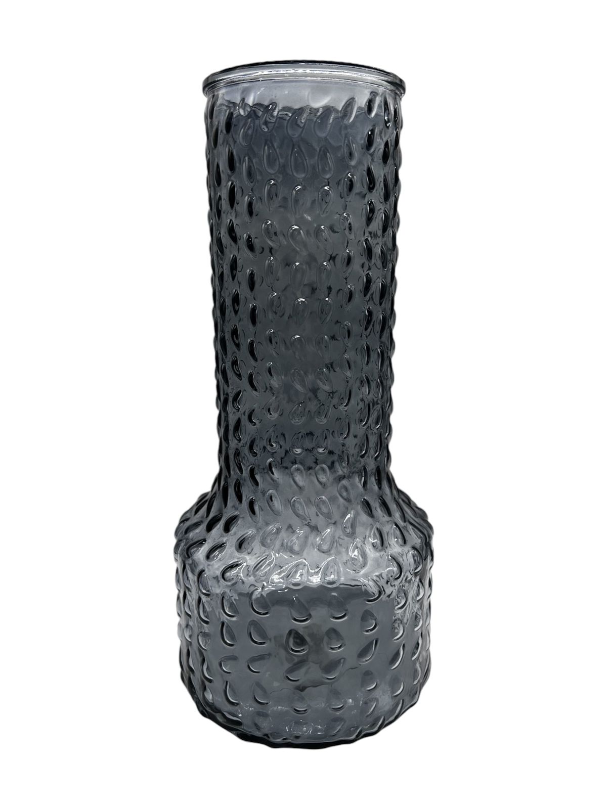 FLORERO JARRON DECORATIVO VIDRIO DISEÑO PUNTOS 30CM - 1