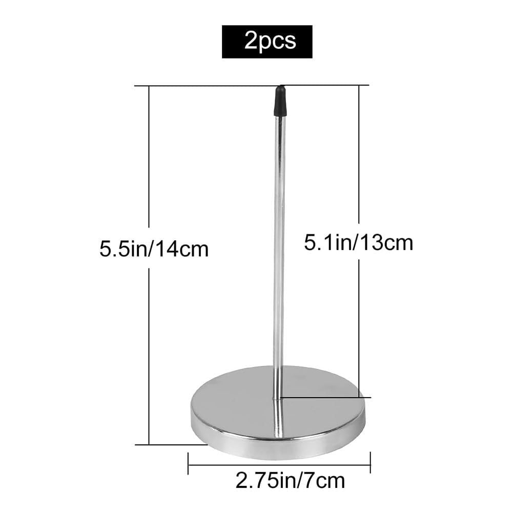 PACK 2 OEM PINCHO SOPORTE GUARDA NOTAS PAPEL ESCRITORIO METAL - 2
