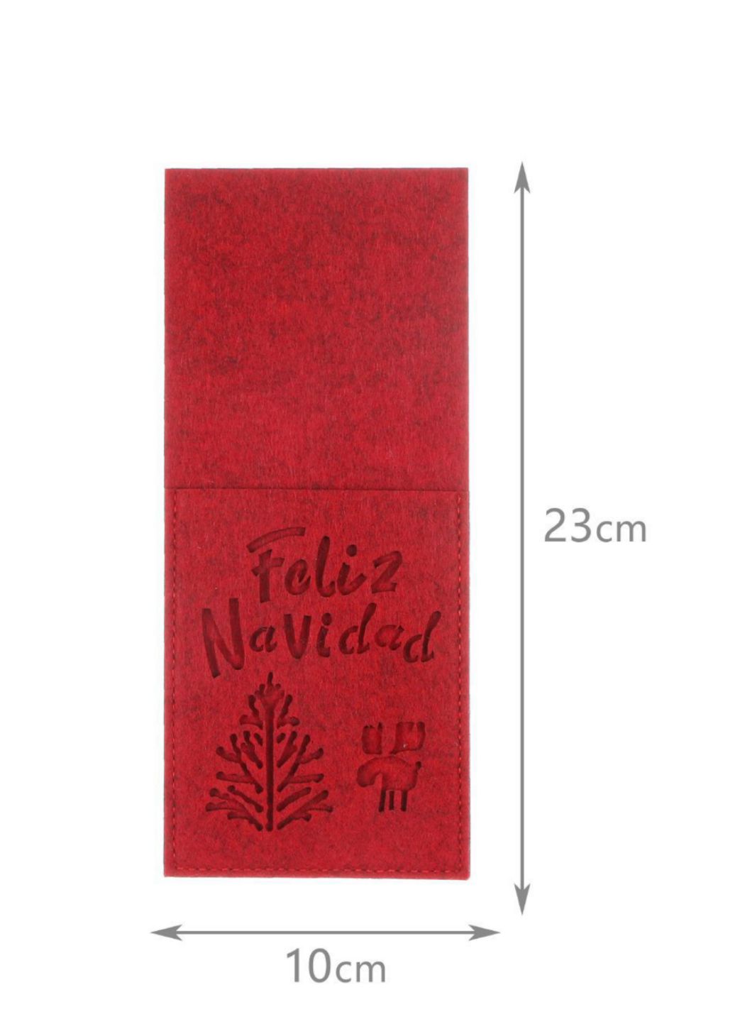 FUNDAS PARA CUBIERTOS NAVIDEÑA PORTA CUBIERTO SERVICIOS - 2