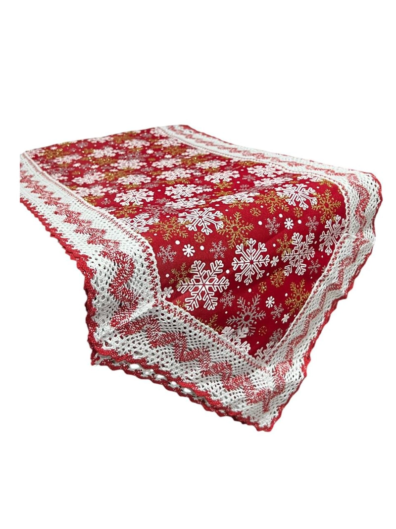 MANTEL CAMINO DE MESA RECTANGULAR NAVIDAD 180X35CM - 1