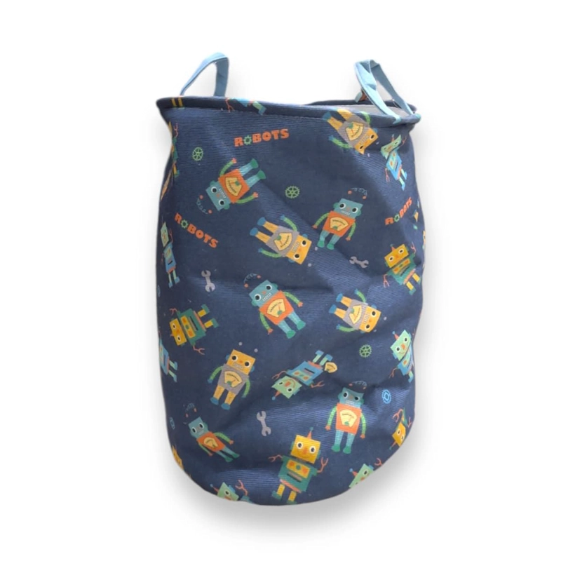 CESTO DE ROPA JUGUETES DISEÑOS INFANTIL CANASTO TELA 45CM - 2
