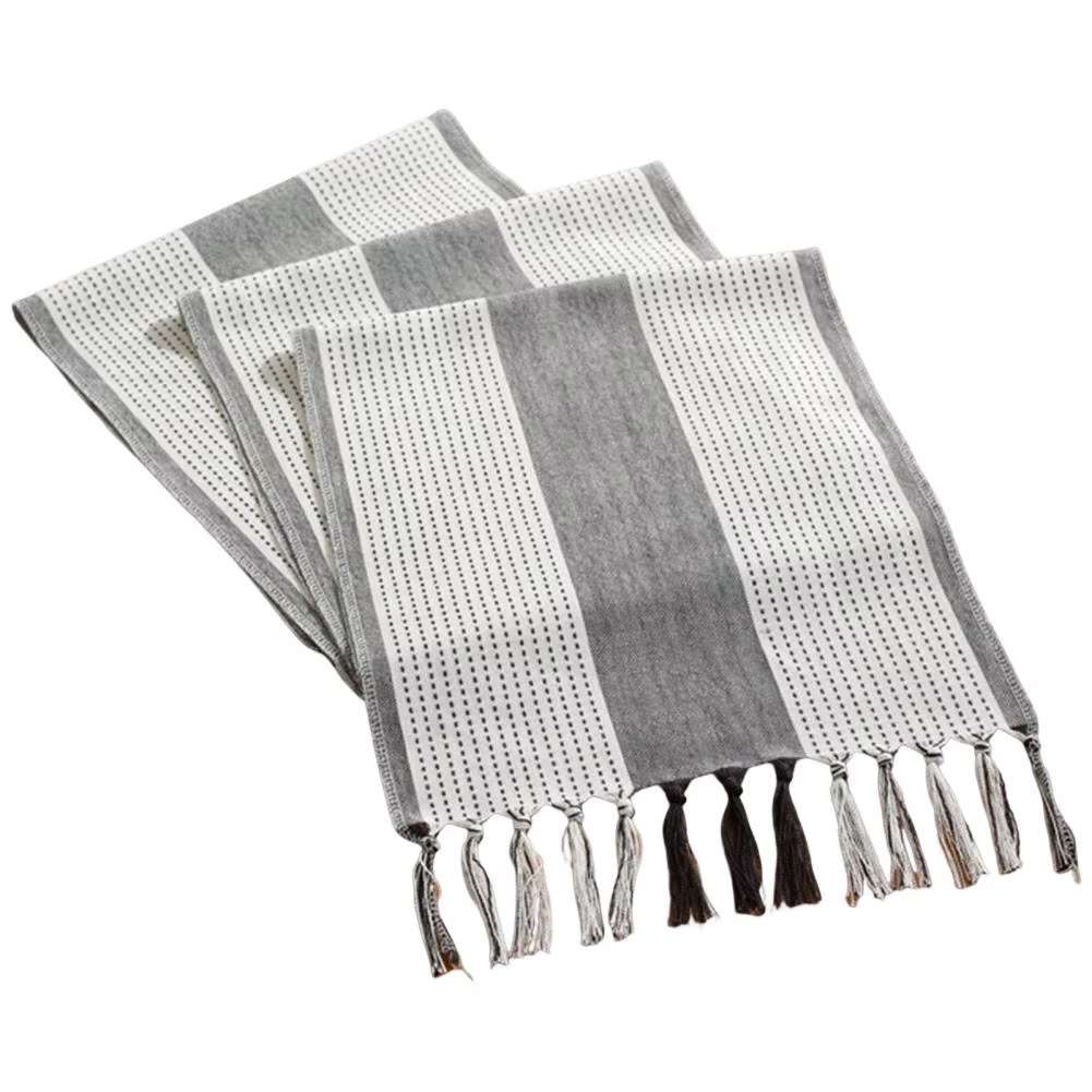 MANTEL CAMINO DE MESA RECTANGULAR TEJIDO BORDADO 180X37CM - 1