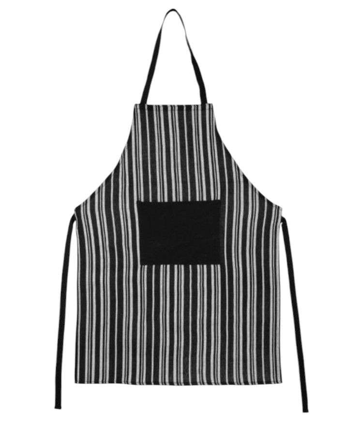 MANDIL DELANTAL LARGO COCINA CHEF MESERO PINTOR LINEAS N - 1