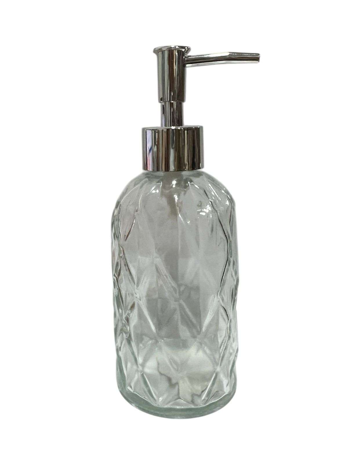 DISPENSADOR JABÓN ALCOHOL GEL 350ML VIDRIO ELEGANTE NORM - 1
