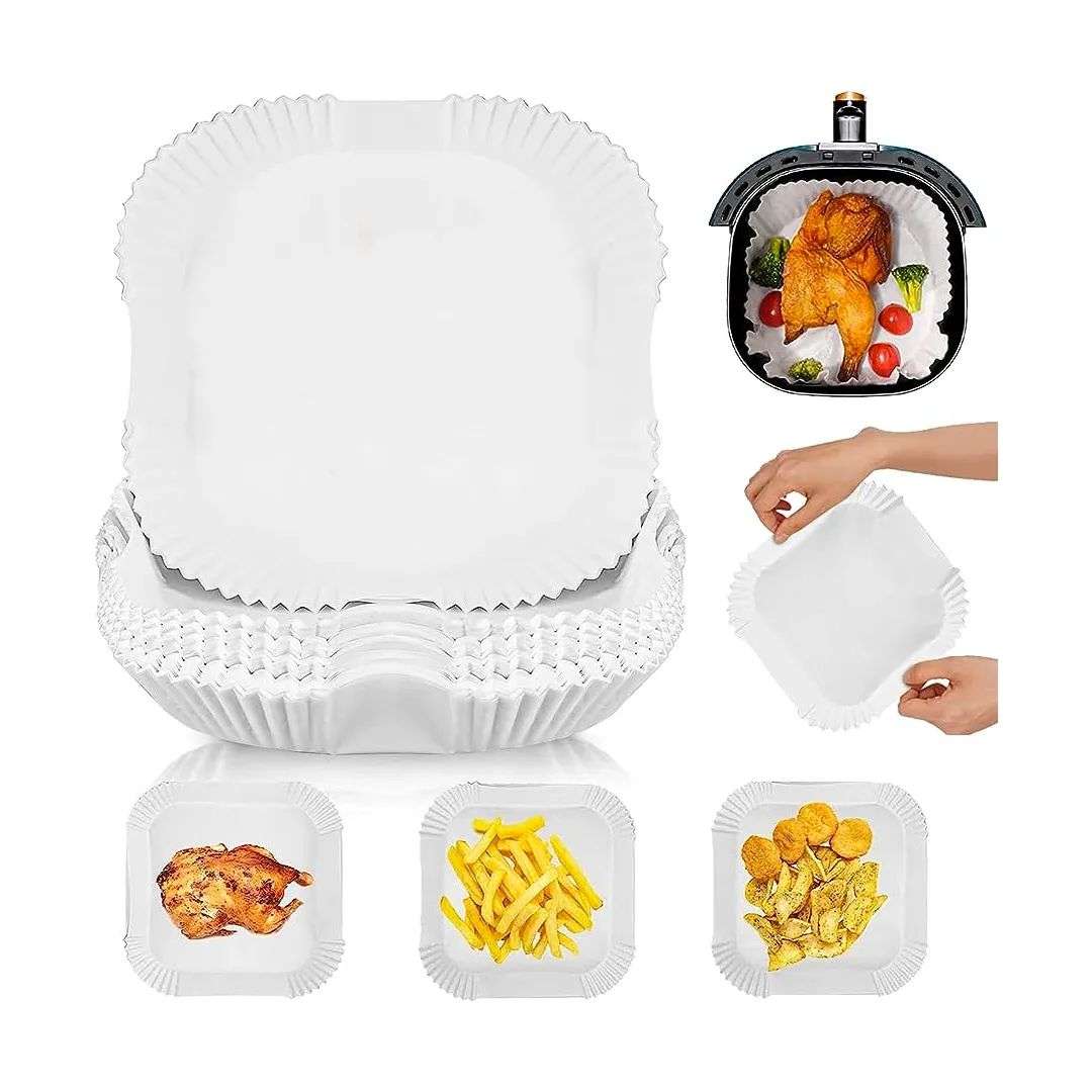 PAPEL FORRO FREIDORA AIRFRYER ANTIADHERENTE 50UND 20CM - 2