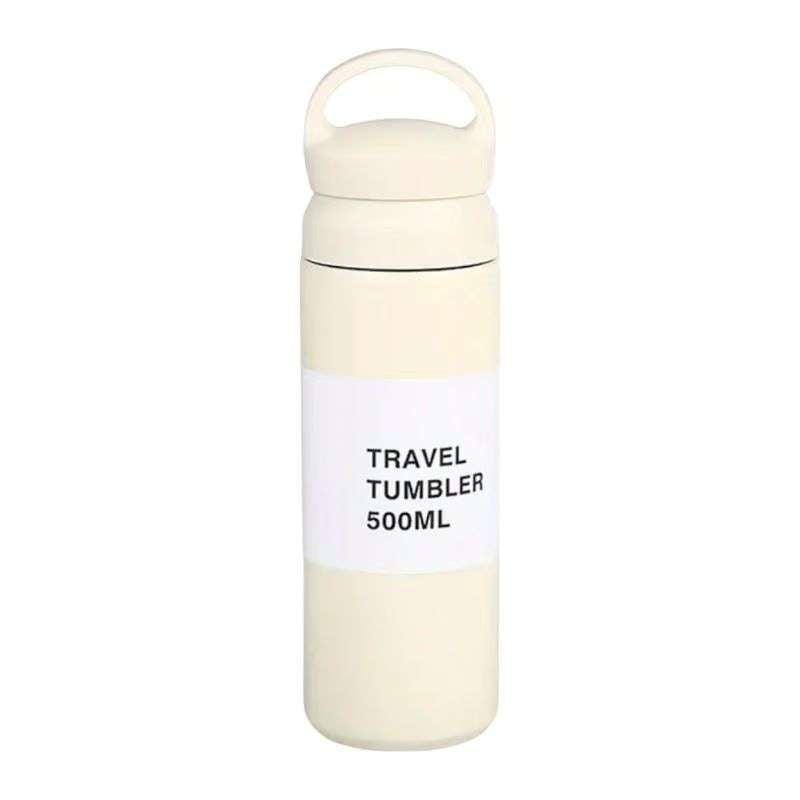 TERMO VASO TERMICO CON ASA ACERO INOXIDABLE 500ML - 1